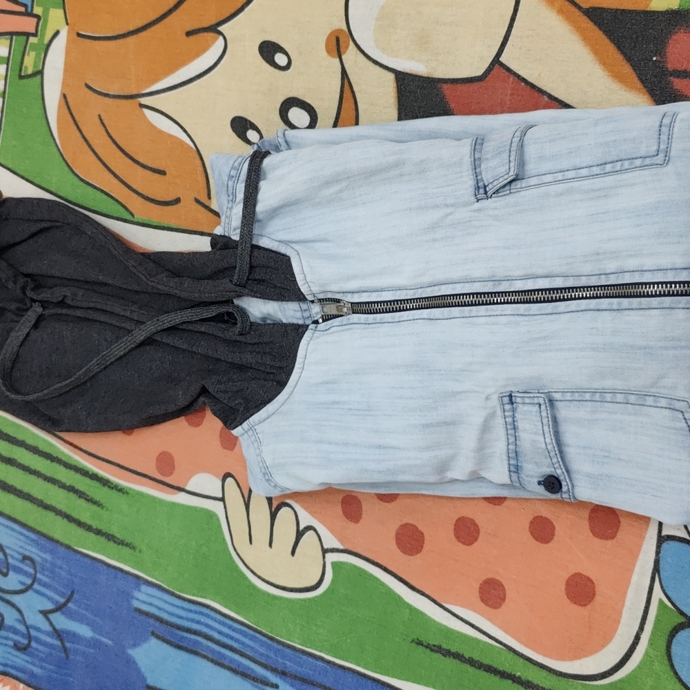 Hooded denim shirt - Picture 3 of 6